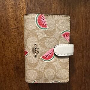 Coach signature Wallet with Limited Edition Watermelon Design